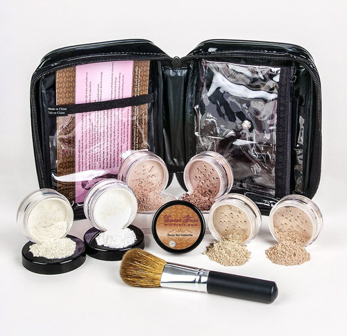 Xxl Kit De Cepillo Y Caso De Tamaño Completo De Maquillaje