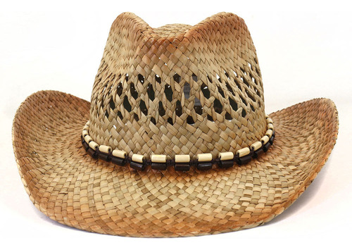 A Western Cowboy Sombrero De Paja Tejida A Mano Sombrero Sol