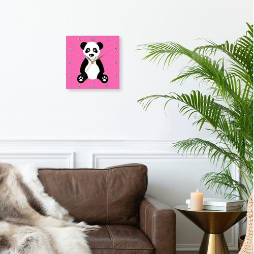 3drose Dpp__1 Lindo Panda De Dibujos Animados En El Reloj De