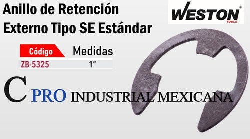 100 Anillos De Retención Externo 1 Se-98st Pa P