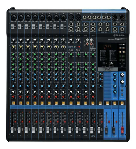 Yamaha Mezcladora 16 Canales Con Usb Y Efectos Mg16xu
