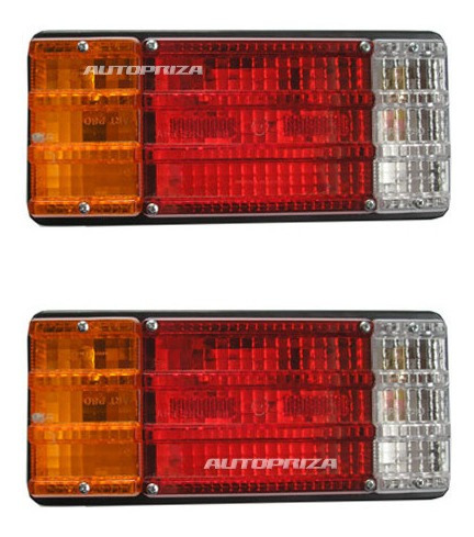 Juego De 2 Faros Traseros Triple Trailer Camioneta Camion 