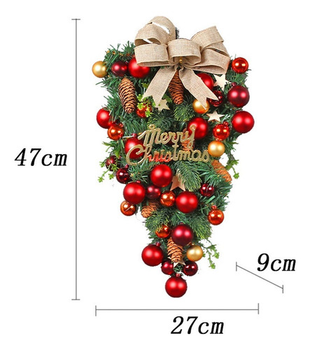 Dos Bola De Navidad Pastoral Árbol Al Revés