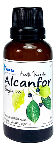  Aceite Herba De Alcanfor 30cc Orgánico En Vidro C/ Gotero