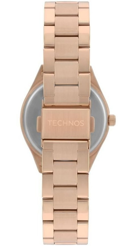 Relógio Technos Feminino Rose Gold Cristais