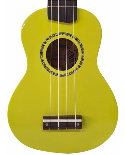 Imagem 4 de 7 de Ukulele Acústico Soprano Tagima Memphis Honu Amarelo