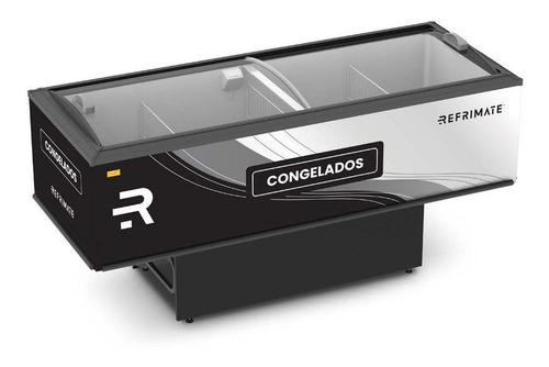 Expositor Ilha Congelados 2m Eip2000 Vc New Refrimate 220v Cor Preto