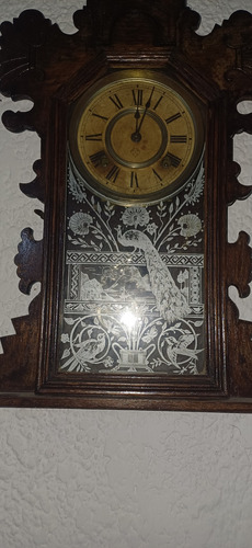 Reloj Antiguo De Pared En Fun Cionamiento (Usado)