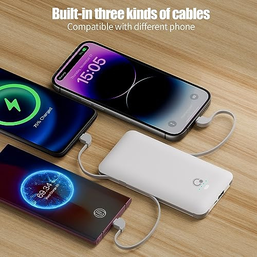 Cargador Portátil De 10000mah, Q Bank Ultradelgado Usb...