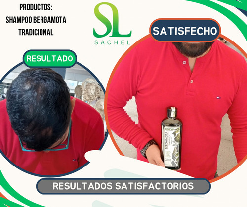 Shampoo Bergamota 500 + Shampoo Romero 500ml Sachel
