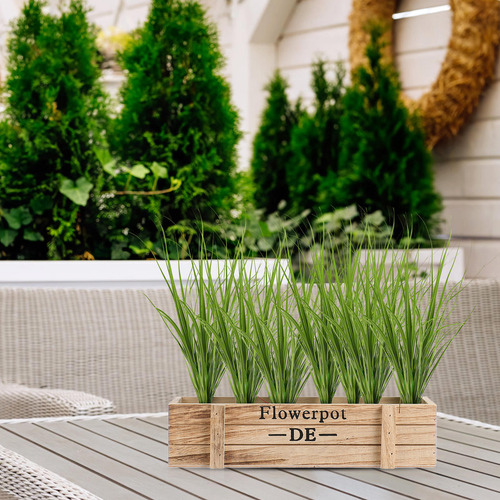 12 Plantas De Simulación, Césped Artificial, Hojas, Decoraci