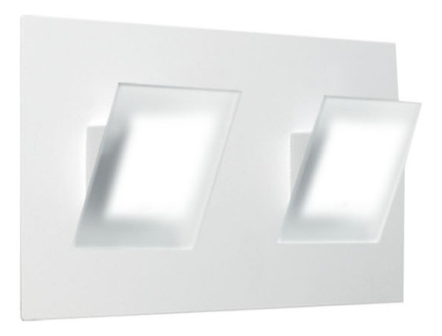 Lampara Aplique Pared Dos Luces Led Blanco Ight Blanco Led