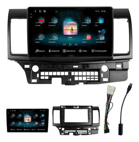 Multimidia Aikon Fóton G3 Lancer 09 A 22 8+256gb Octa2k 10p