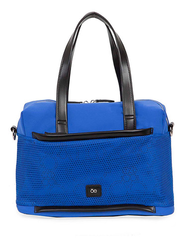 Cloe- Bolsa Bowling Textil Con Malla Frontal Para Mujer