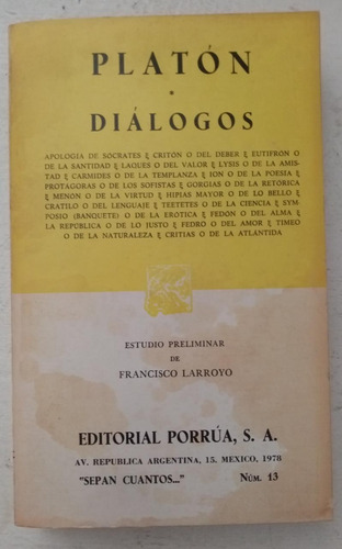 Platón Diálogos 