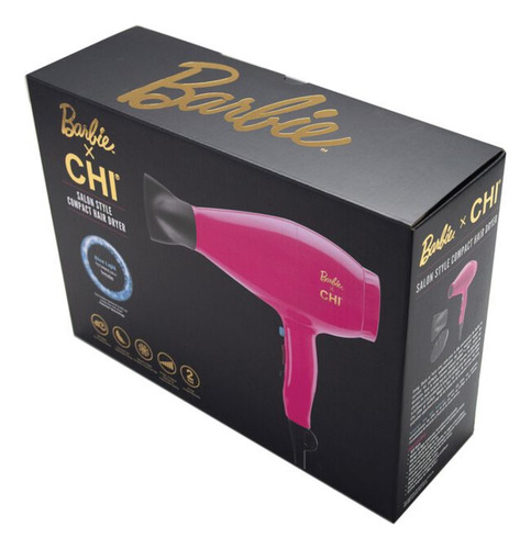 Secadora De Cabello Chi Edición Barbie Color Rosa Rosa Chicle