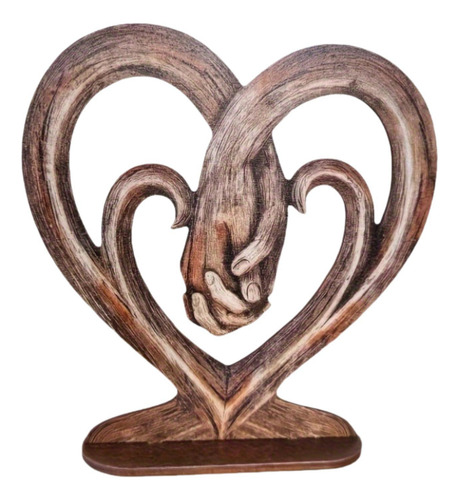 Estatua Decorativa Con Forma De Corazón Que Sostiene La