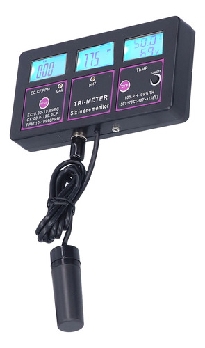 Testador De Qualidade Da Água 6 Em 1 Multifuncional Ph Temp