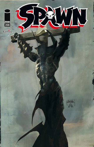 Spawn 208b, De Todd Mcfarlane / Jon Goff., Vol. 1. Editorial Kamite, Tapa Pasta Blanda, Edición 1 En Español, 2015