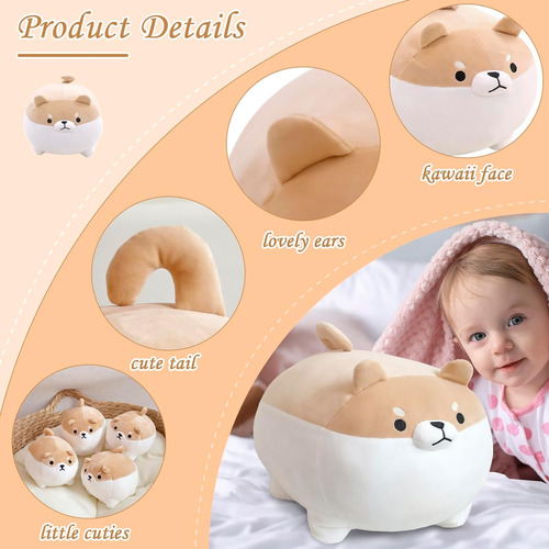 Toysym Shiba Inu Plush Kawaii Corgi Animales De Peluche Con