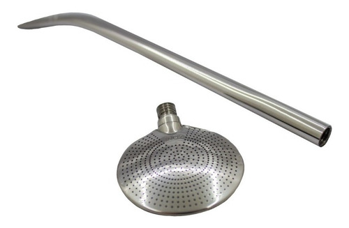 Bomba Aço Inox Premium 1000 Furos Com 21 Cm De Altura