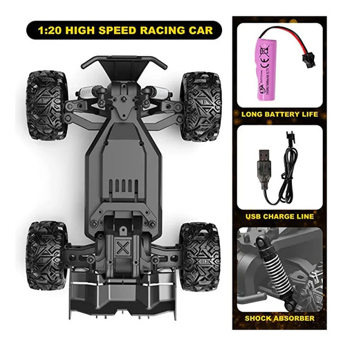 Xr Veículo Monstro De Corrida De Alta Velocidade 1:20 Com1