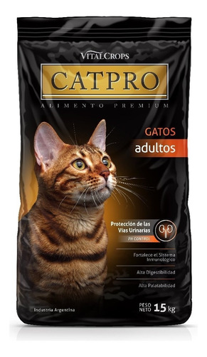 Alimento Premium Catpro Gato Adulto Ph Control Urinario 15kg