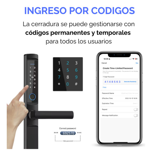 Cerradura Inteligente Wifi Exterior Para Puertas Intemperie