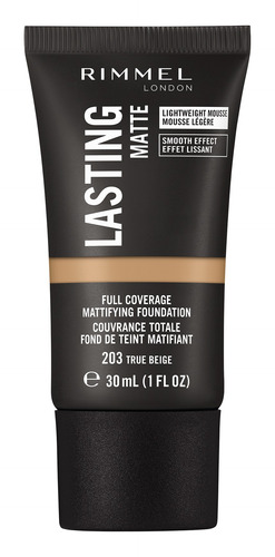 Base de maquillaje en cremoso Rimmel London Stay Lasting Matte Foundation - 30mL