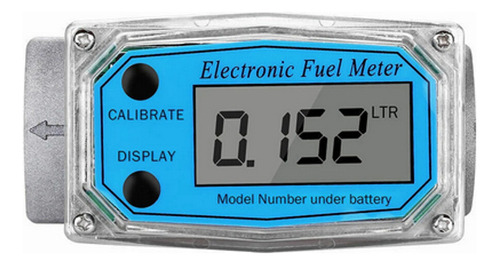 Medidor Fluxo Digital Hidrômetro, Diesel, Arla 32, Químicos Cor Azul