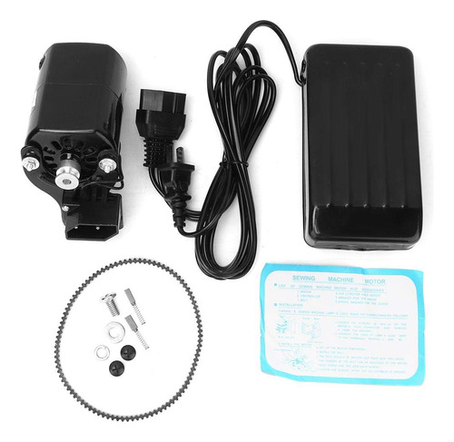 Kit Motor Pedal Maquina Coser 180 W Para Domestica Enchufe V