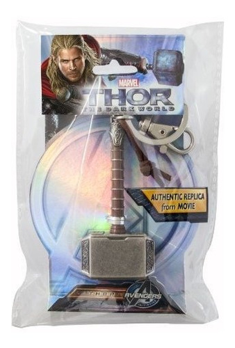 Llavero De Peltre Marvel Thor Hammer 2