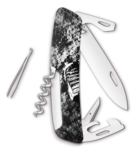 Navaja Suiza D01 Moonwalk C/11 Funciones Color Negro Swiza