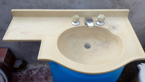 Mesada Para Baño 60cm Extendido Sin Griferia