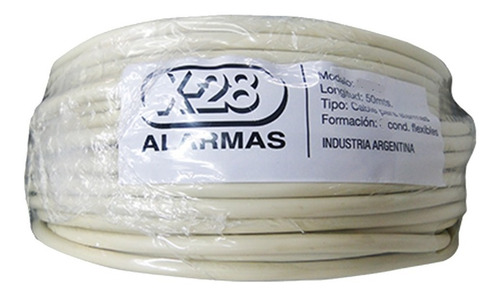 Cable X-28 De 4 Hilos Mpxh Rollo Por 50 Mts. 