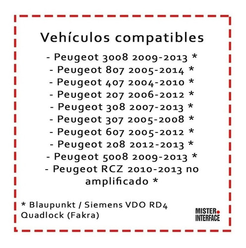 Interface Comando Volante Peugeot 207 307 Cc Rc 407 Pg007.2