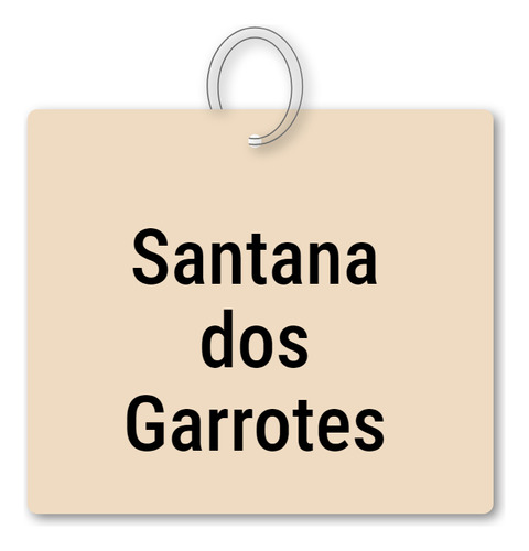 14x Chaveiro Santana Dos Garrotes Mdf Brinde C/ Argola