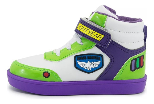 Imagen 2 de 6 de Tenis Bubble Gummers® Dorian Blanco/mor 14-19 Buzz Lightyear