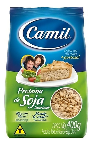 Proteína Texturizada De Soja Clara Camil Pacote 400g