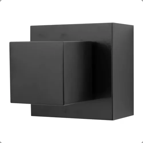 Acabamento Para Registro Gaveta Geral 50mm Base Deca Padrão 16 Estrias Compatível 1'1/2 ou 1'1/4 Quadrado Fit Preto Fosco Black Matte Aromatec