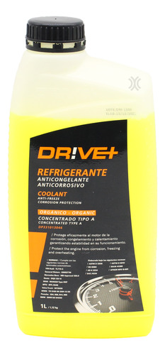 Liquido Refrigerante Amarillo 1lt Para Ford Vw Fiat Chevrole