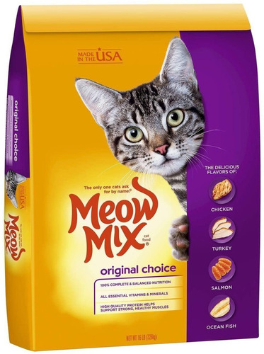 Meow Mix Alimento Gatos Original  X16 Lb Entrega Inmediata!