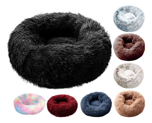 Cama Tipo Dona Antiestres Para Perros Raza Xgrande / Gigante Color Negro