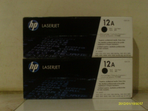 Cartucho Original De Tóner Negro Hp 12a Laserjet(q2612a)