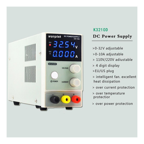 30v 10a. K3010d. Mini Comutação Regulada Regulável Dc.