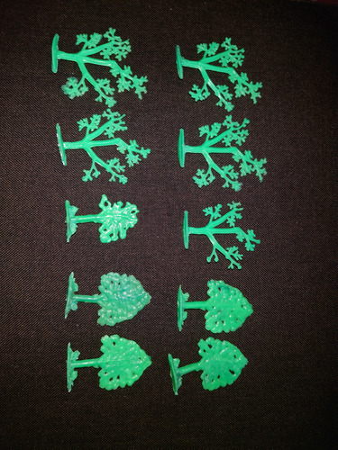 Arboles De Plastico Para Maqueta (Usado)