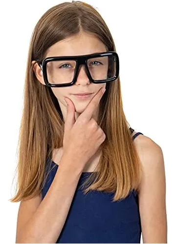 Gafas Gruesas De Gran Tama o Negras De Esqueleto Marco De De