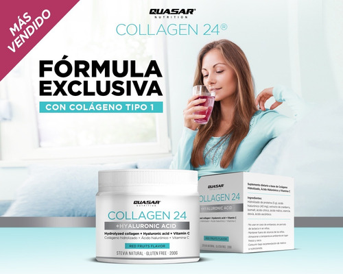 Imagen 3 de 10 de Colágeno Hidrolizado Collagen24® Quasar - Piel, Uñas, Pelo