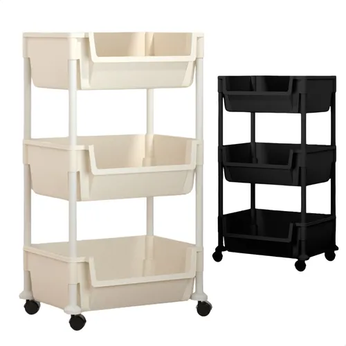 comprar Carrinho Organizador Multiuso Cozinha Banheiro 3 Prateleiras