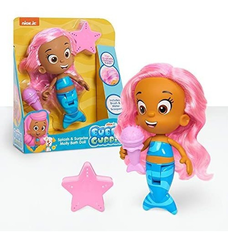 Bubble Guppies Splash Y Sorpresa Molly Bath Doll, Por Just P